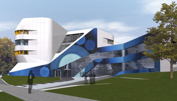 Fraunhofer IAO building with efficient design solar facade