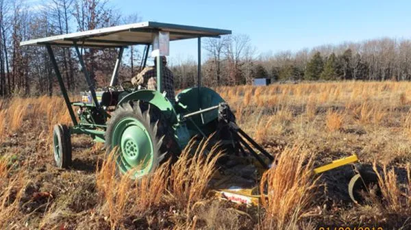 Homemade solar powered tractor