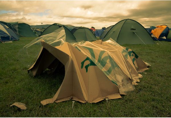 Biodegradable tent by Vanessa Harden 