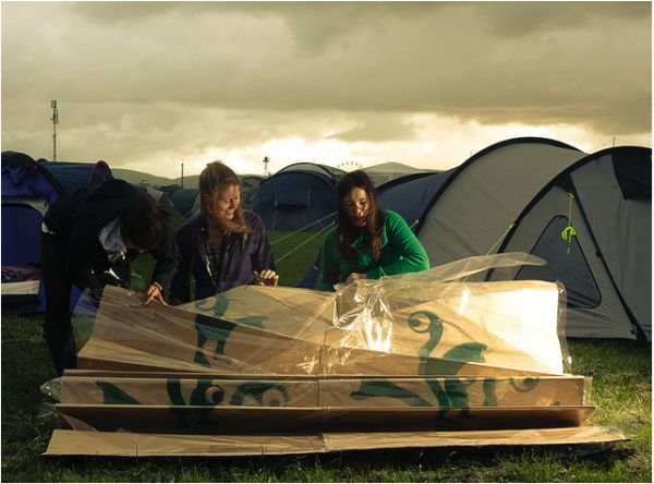 Biodegradable tent by Vanessa Harden