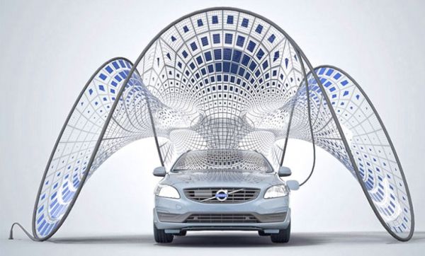  Volvo Pure Tension Solar Powered Pavilion