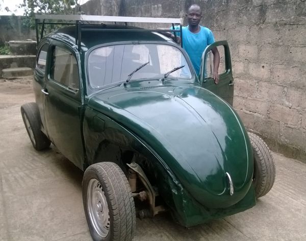 A Nigerian student built a car that can run on solar and wind power 2