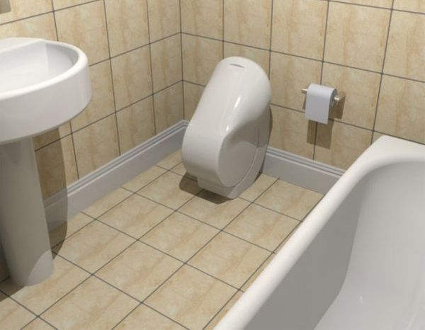 Folding Iota toilet Incredible water & space saving green design