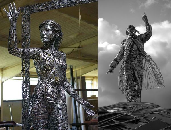 Jordi Diez Fernandez’s steel scrap sculptures joint