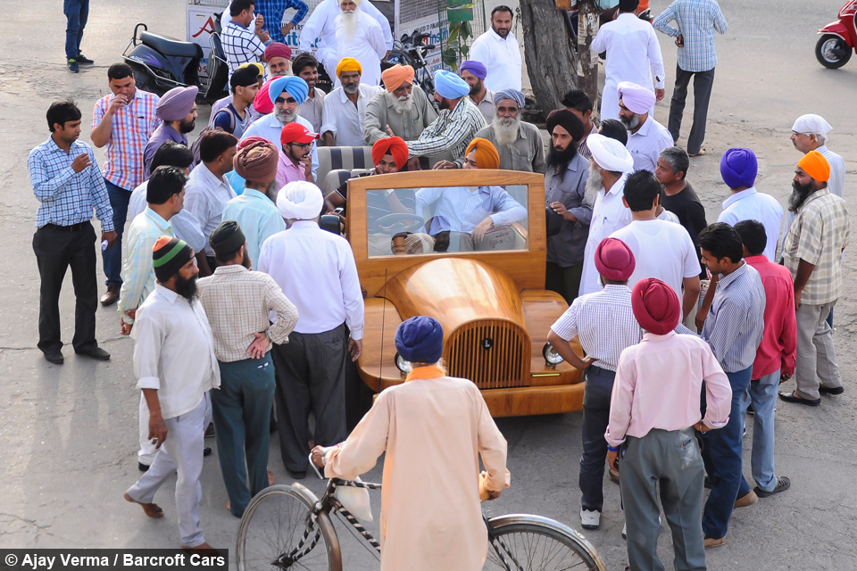 Indian father-son duo creates amazing working wooden car  9