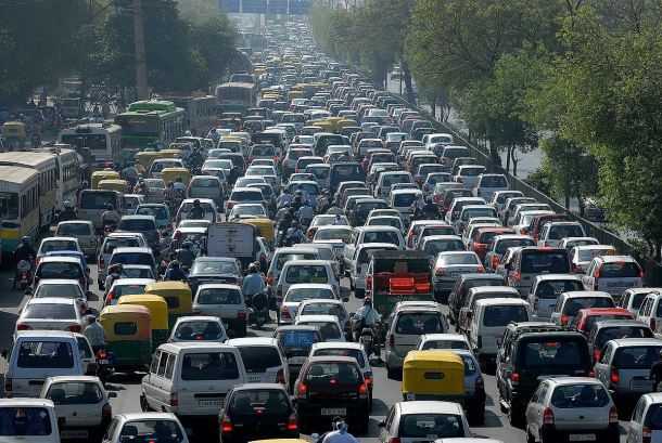 Traffic on indian roads