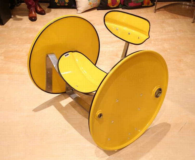 recycled oil barrel furniture by Urbanite Home,