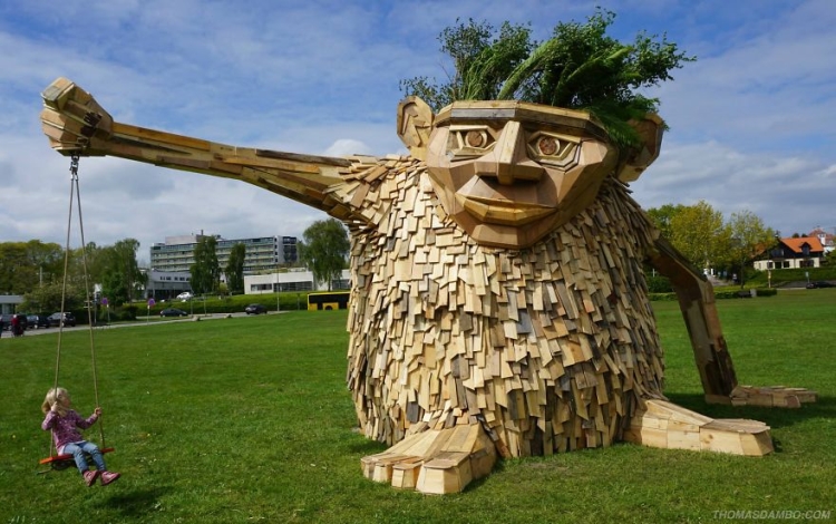 recycled sculptures from scrap wood by Danish artist  2