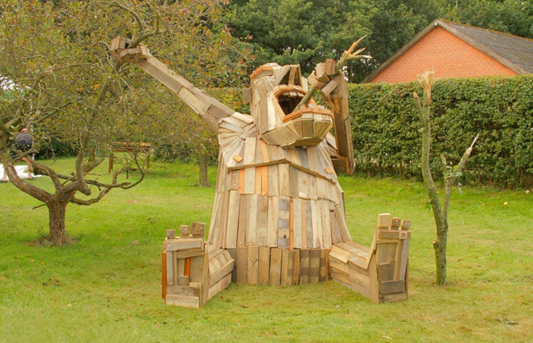 recycled sculptures from scrap wood by Danish artist  4