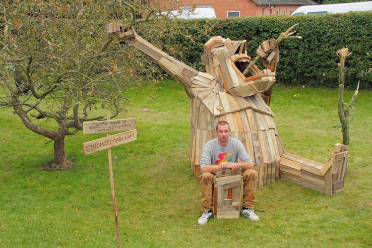 recycled sculptures from scrap wood by Danish artist  9