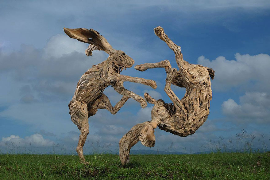 recycled sculptures