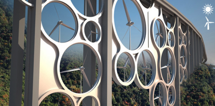 viaduct wind turbine model