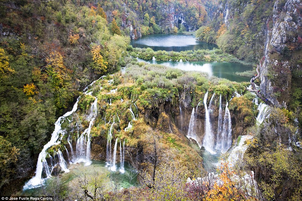 At the Plitvice Lakes National Park in Croatia