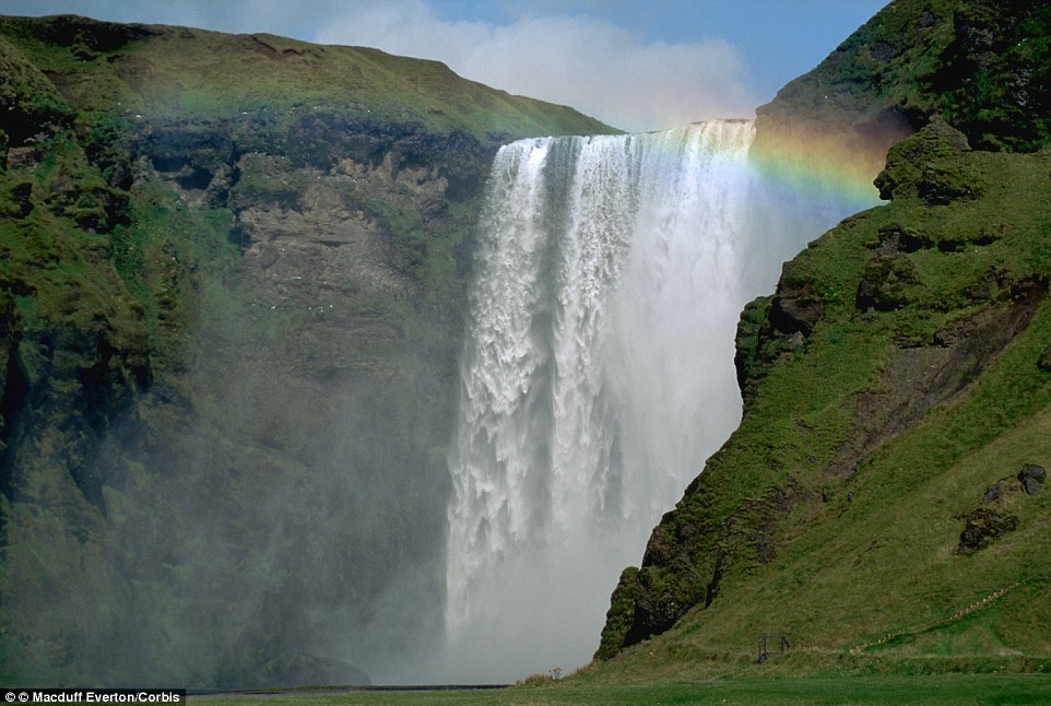 Skogafoss in the Skoga River in iceland