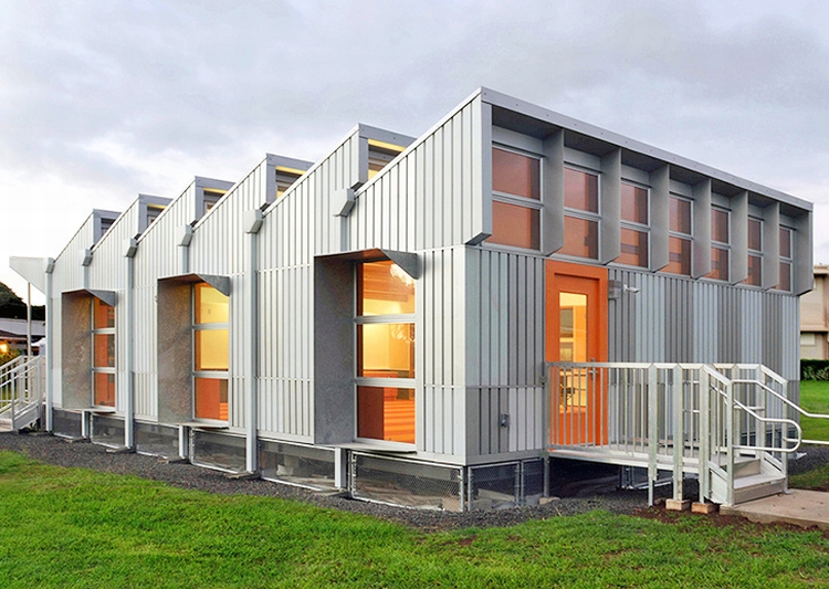 Solar powered off-grid portable classroom in Hawaii