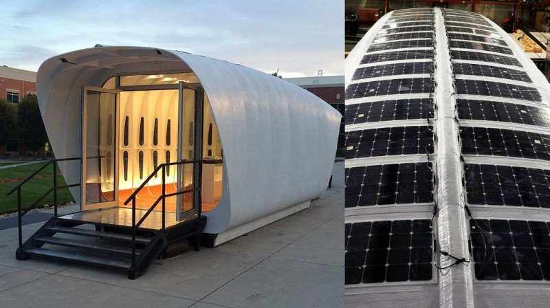 3d printed electric hybrid and solar powered home