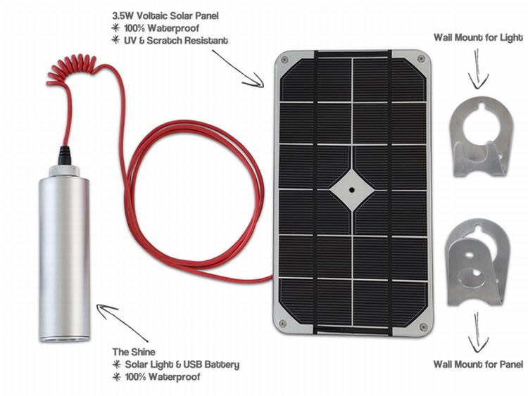Shine Solar light and charger 9