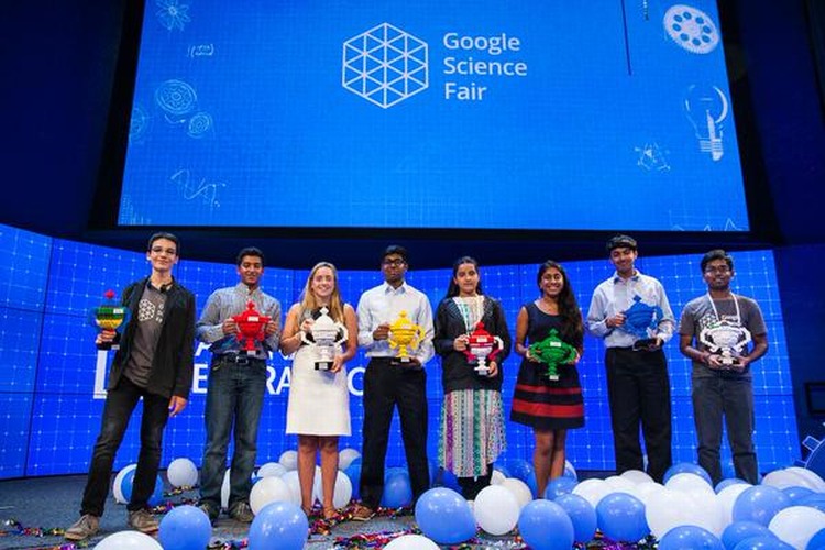 indian girl at google science fair 2015