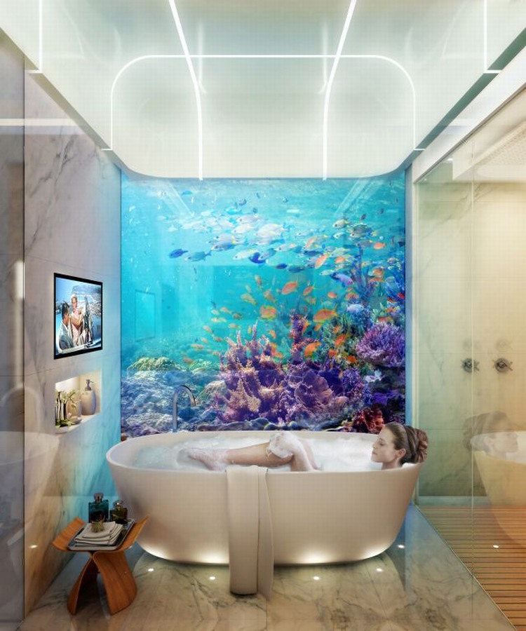 underwater villas by  Kleindienst Group  4