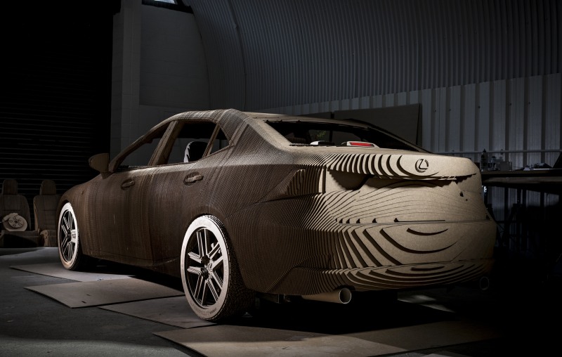 Cardboard Lexus IS replica 7