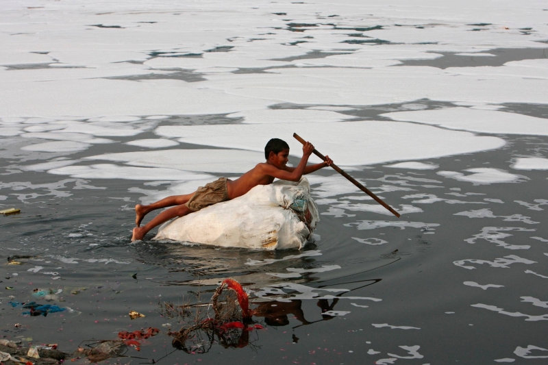 Water pollution India Yamuna