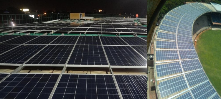 World's first solar powered cricket ground in India