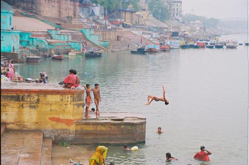 bathing in ganges