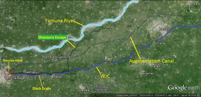 yamuna river map