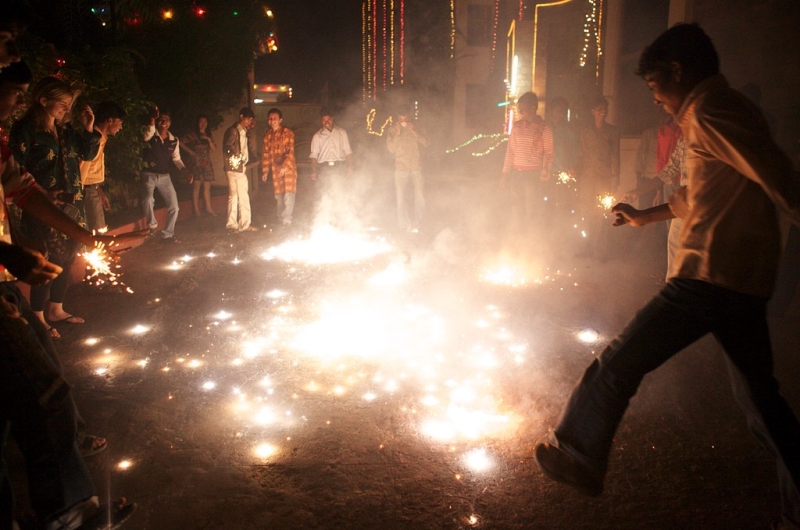 Diwali night pollution