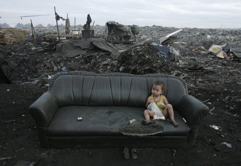 garbage dump in Tondo, Philippines