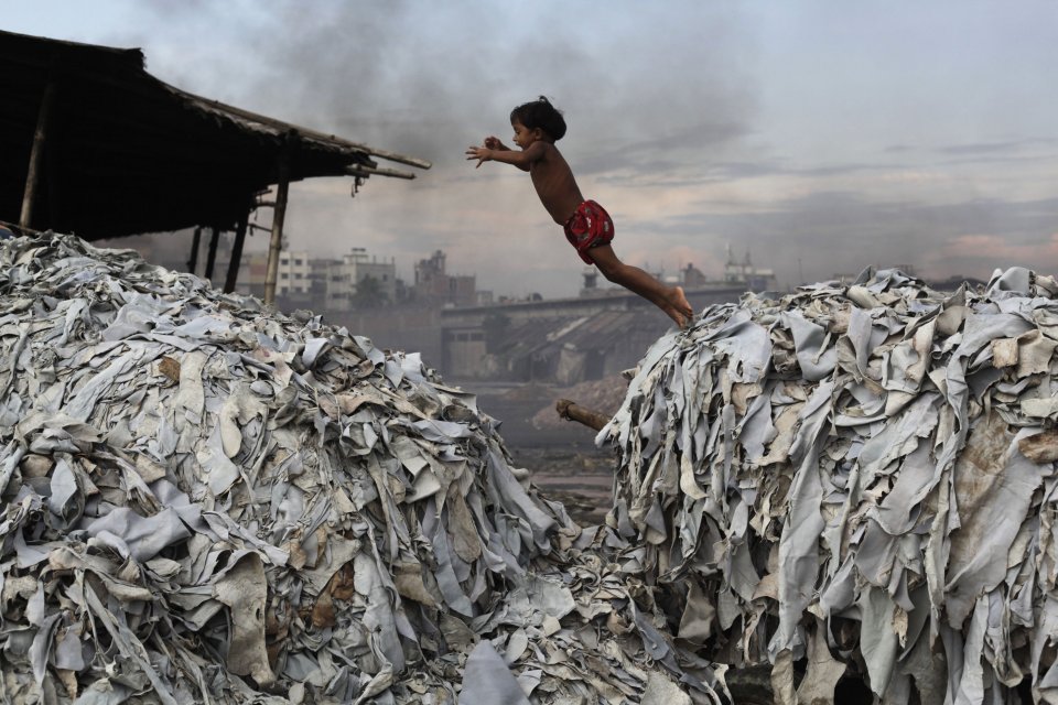 tannery in Dhaka, Bangladesh