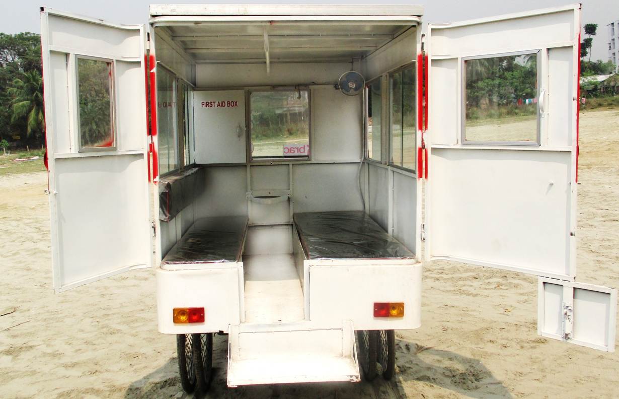 Solar-powered ambulance in bangladesh