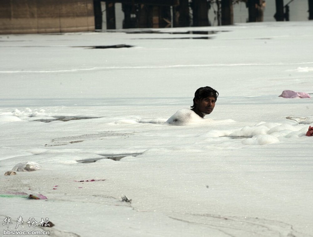 Swimming in Yamuna