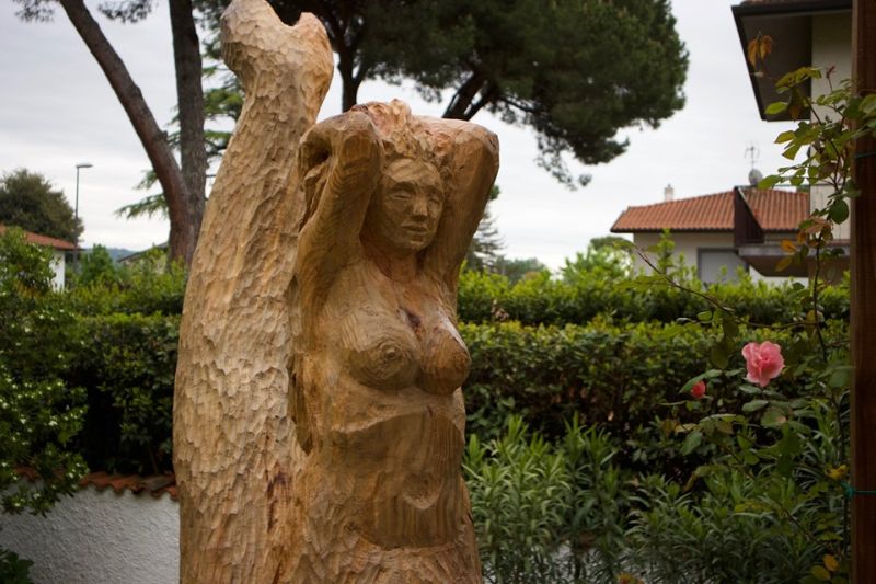 Andrea Gandini Breathes Life in Dead Tree Stumps by Turning Them into Beautiful Sculptures