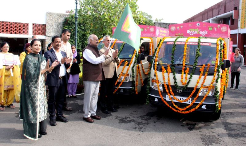 To Fight Malnutrition Chandigarh Launches “Poshan on Wheels” – Mobile Anganwadi Van Service to Feed Children of Labourers