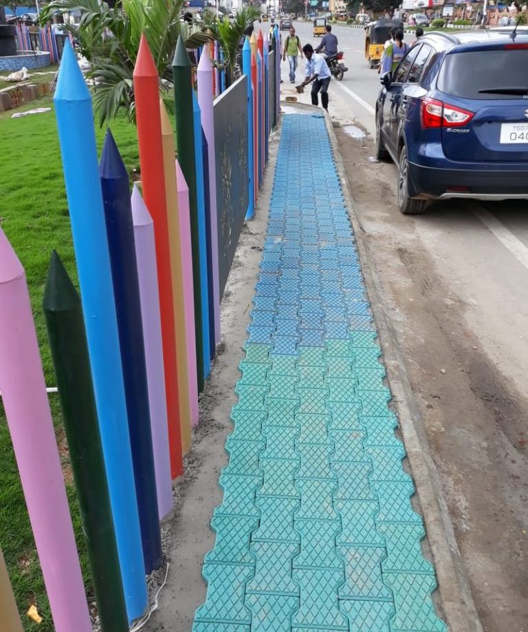 DelhiBased Startup Makes Colourful Floor Tiles From Recycled Plastic