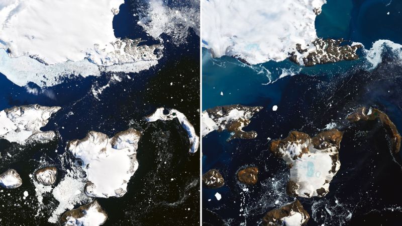 NASA Reveals Shocking Before and After Images of Melting Antarctica