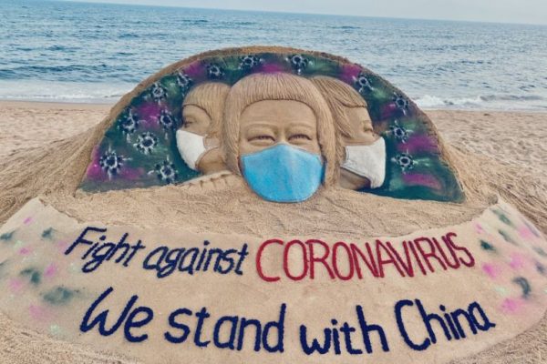 Sudarsan Pattnaik’s Empathising Sand Art on Coronavirus Gets Applause on Twitter