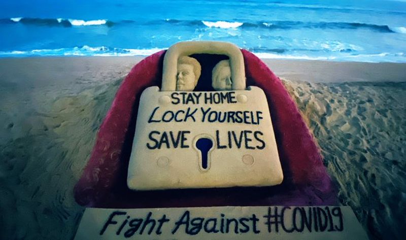 WHO Acknowledges Sudarsan Pattnaik’s for Creating Awareness on COVID-19 Through His Sand Art