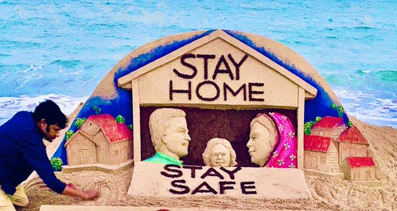 WHO Acknowledges Sudarsan Pattnaik’s for Creating Awareness on COVID-19 Through His Sand Art