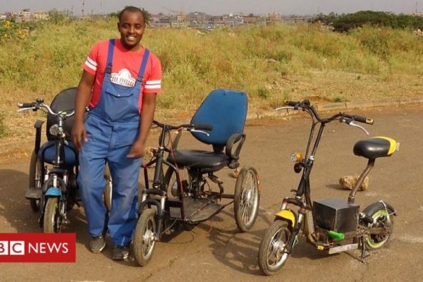 Self-Taught Kenyan Innovator Creates Electric Wheelchairs from Scrap