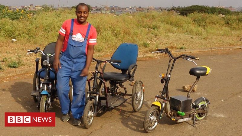 Self-Taught Kenyan Innovator Creates Electric Wheelchairs from Scrap