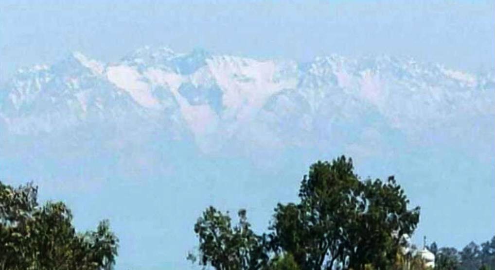 View of Dhauladhar Mountains from Jalhandhar - Punjab