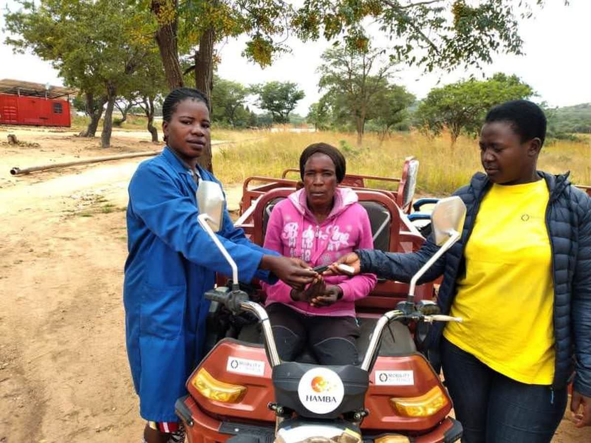 Electric-Powered Motorcycle Brings Income to Poor Women in Zimbabwe