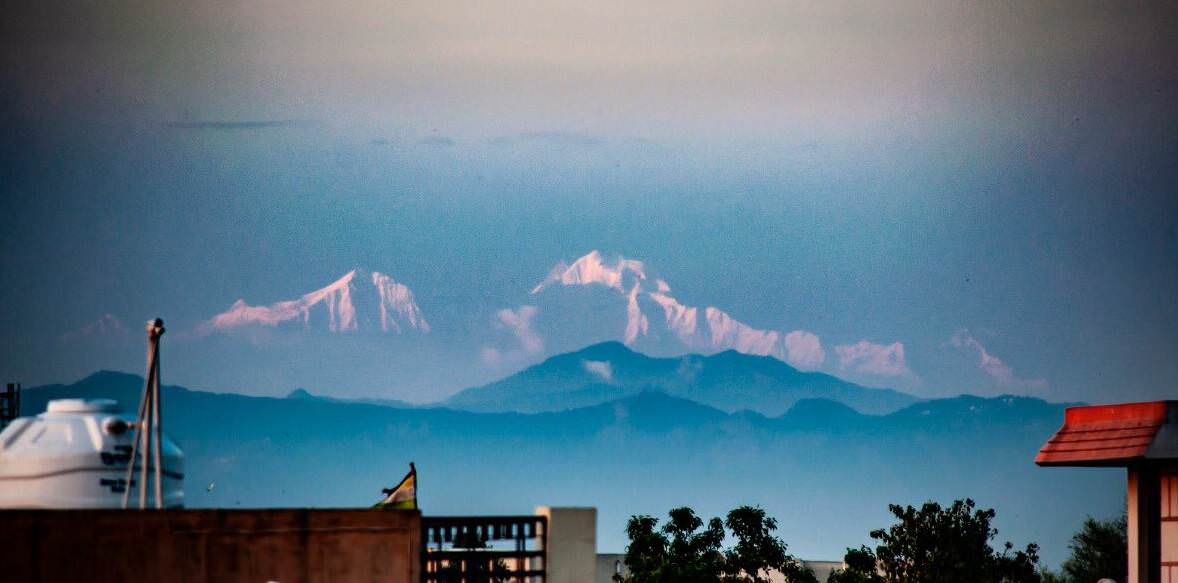 Gangotri Mountains Visible from Saharanpur Utter Pradesh-Coronavirus Lockdown