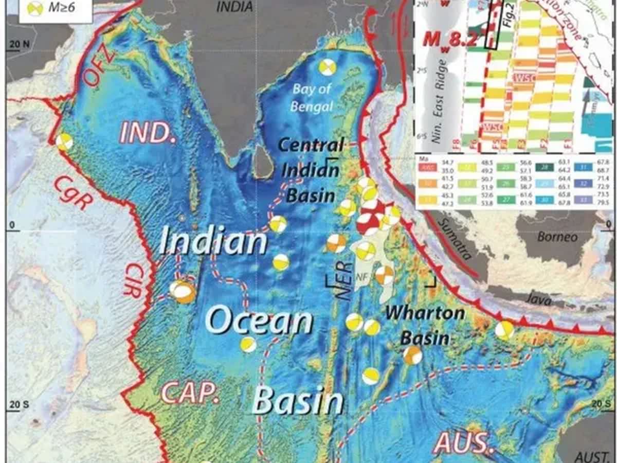 Giant Tectonic Plate Under Indian Ocean Is Splitting in Two