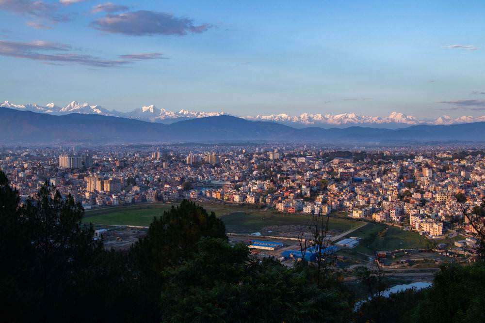 Mount Everest Visible From Kathmandu Valley Nepal