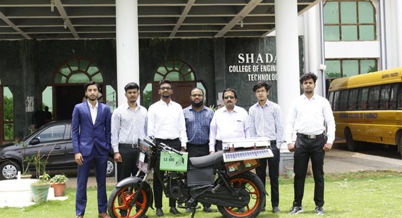 Engineering Students at Shadan College Design Solar-Powered Bike