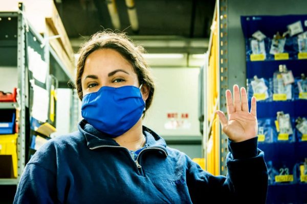 United Airlines Upcycling Old Uniforms into Face Masks for Employees