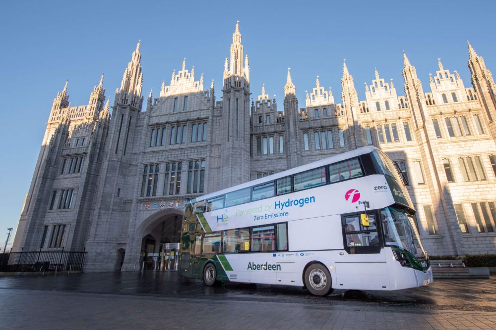 World’s First Hydrogen-Powered Buses Launched in Scotland's Aberdeen